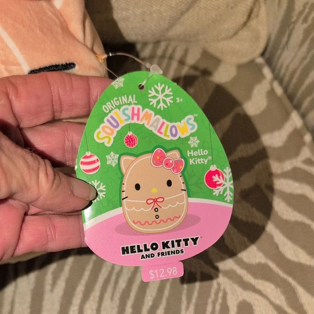 Hello Kitty Plush with Pink Bow SquishMallows New With Tags